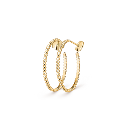 Серьги-кольца Perlée perles d'or, маленькая модель Желтое золото 18 карат