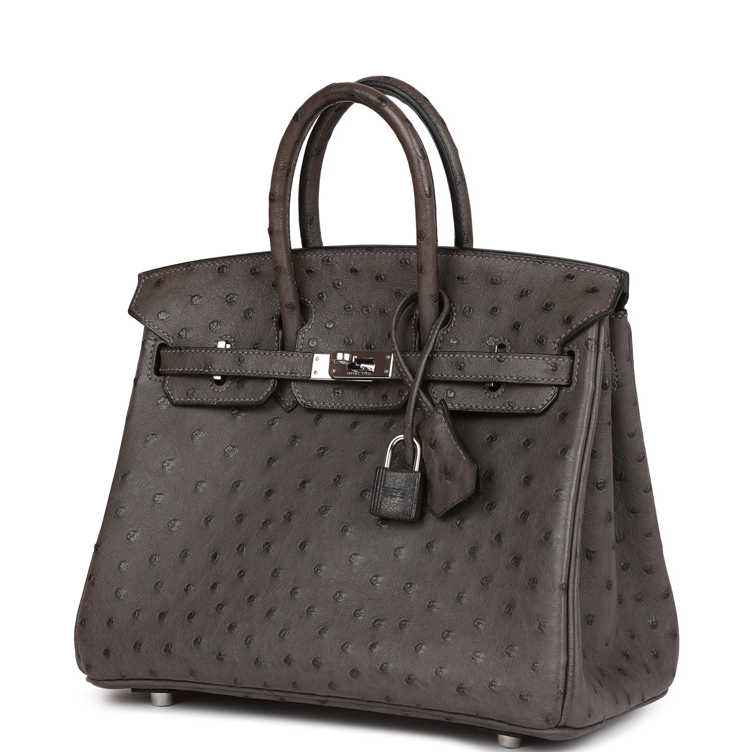 Сумка Hermes Birkin 25 Graphite Ostrich Palladium Hardware 5 Сумка Hermes Birkin 25 Graphite Ostrich Palladium Hardware
