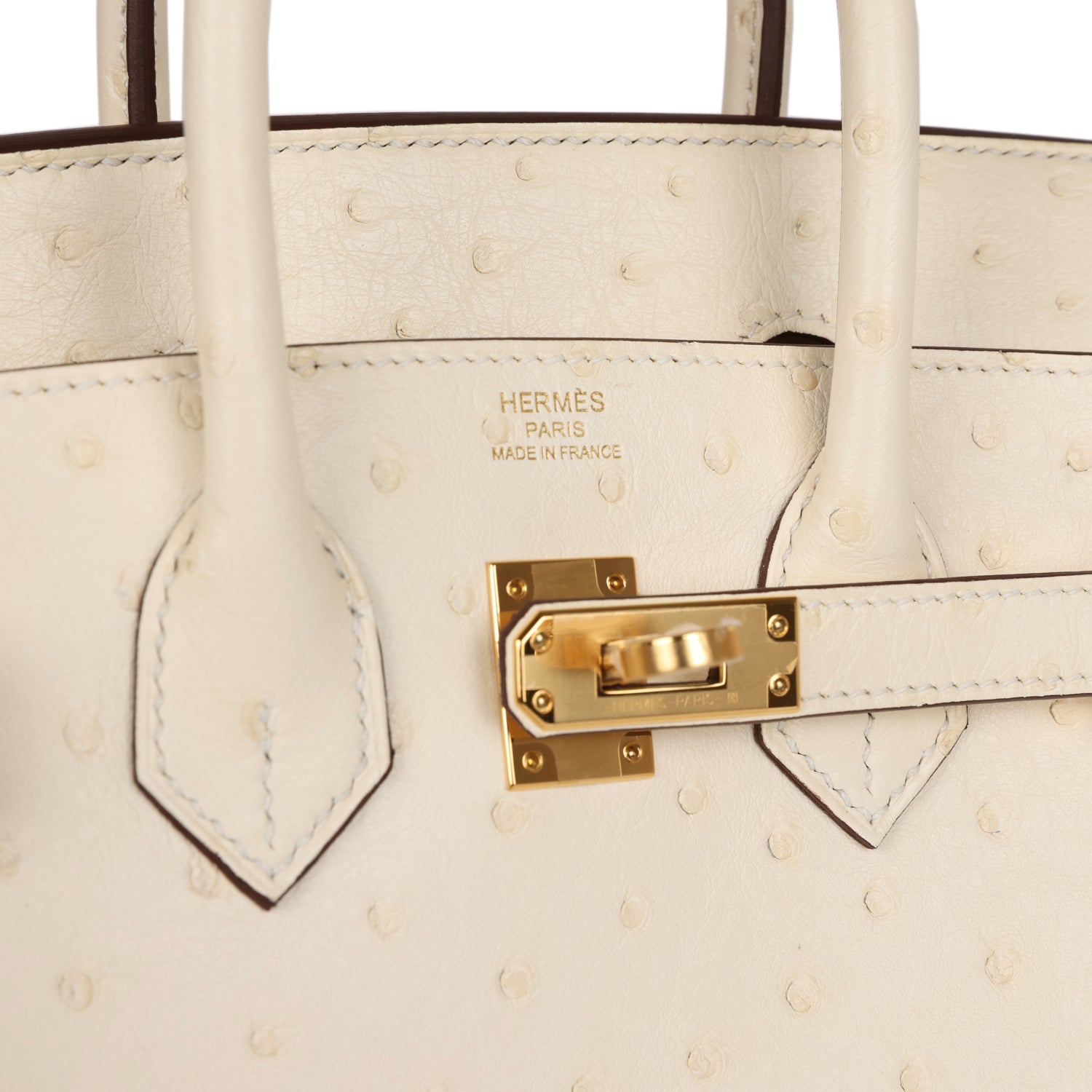 Сумка Hermes Birkin 25 Nata Ostrich Gold Hardware 7 Сумка Hermes Birkin 25 Nata Ostrich Gold Hardware