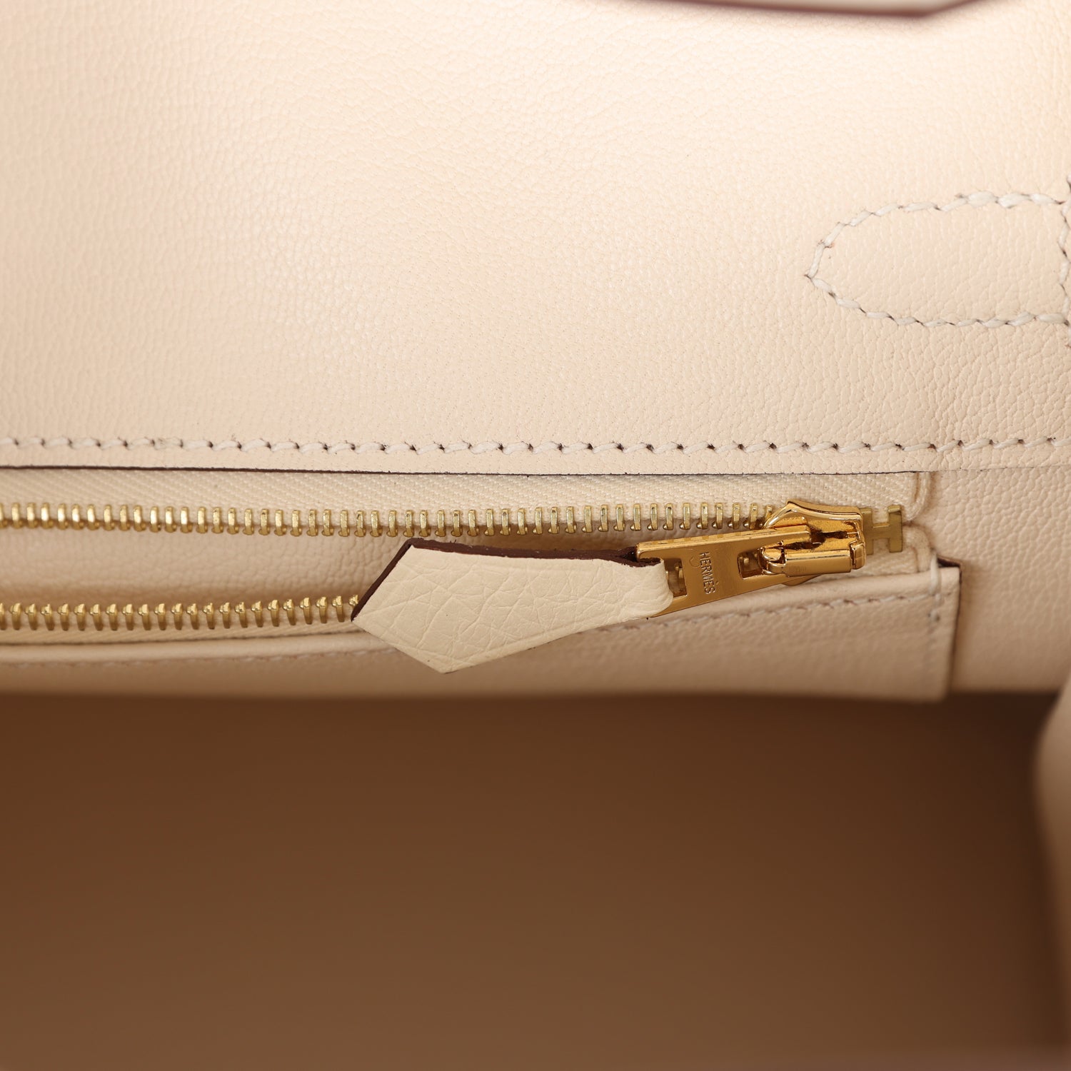 Сумка Hermes Birkin 25 Nata Ostrich Gold Hardware 9 Сумка Hermes Birkin 25 Nata Ostrich Gold Hardware