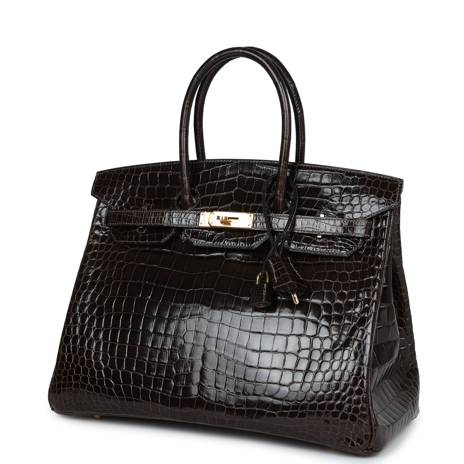 Сумка Hermes Birkin 35 Graphite Shiny Porosus Crocodile Gold Hardware 5 Сумка Hermes Birkin 35 Graphite Shiny Porosus Crocodile Gold Hardware