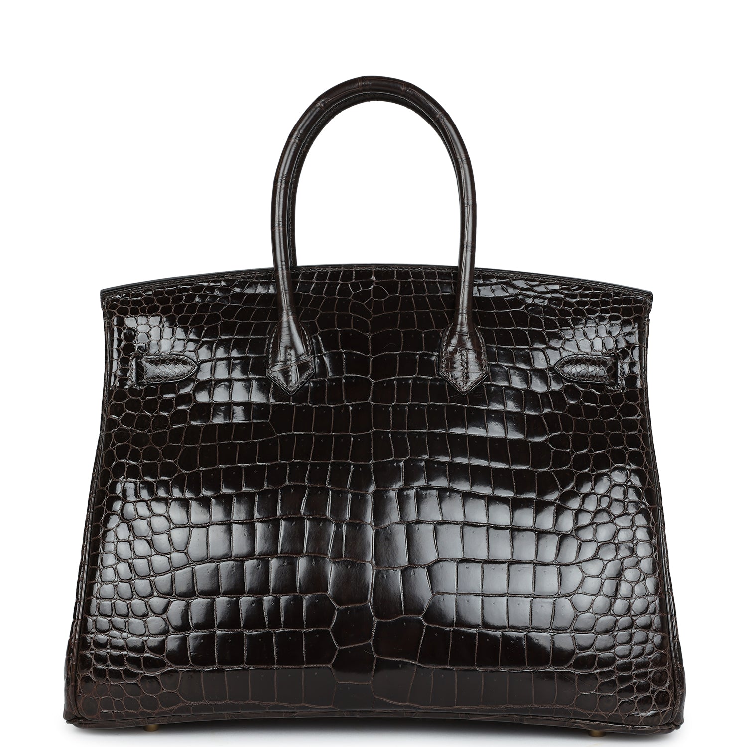Сумка Hermes Birkin 35 Graphite Shiny Porosus Crocodile Gold Hardware 4 Сумка Hermes Birkin 35 Graphite Shiny Porosus Crocodile Gold Hardware
