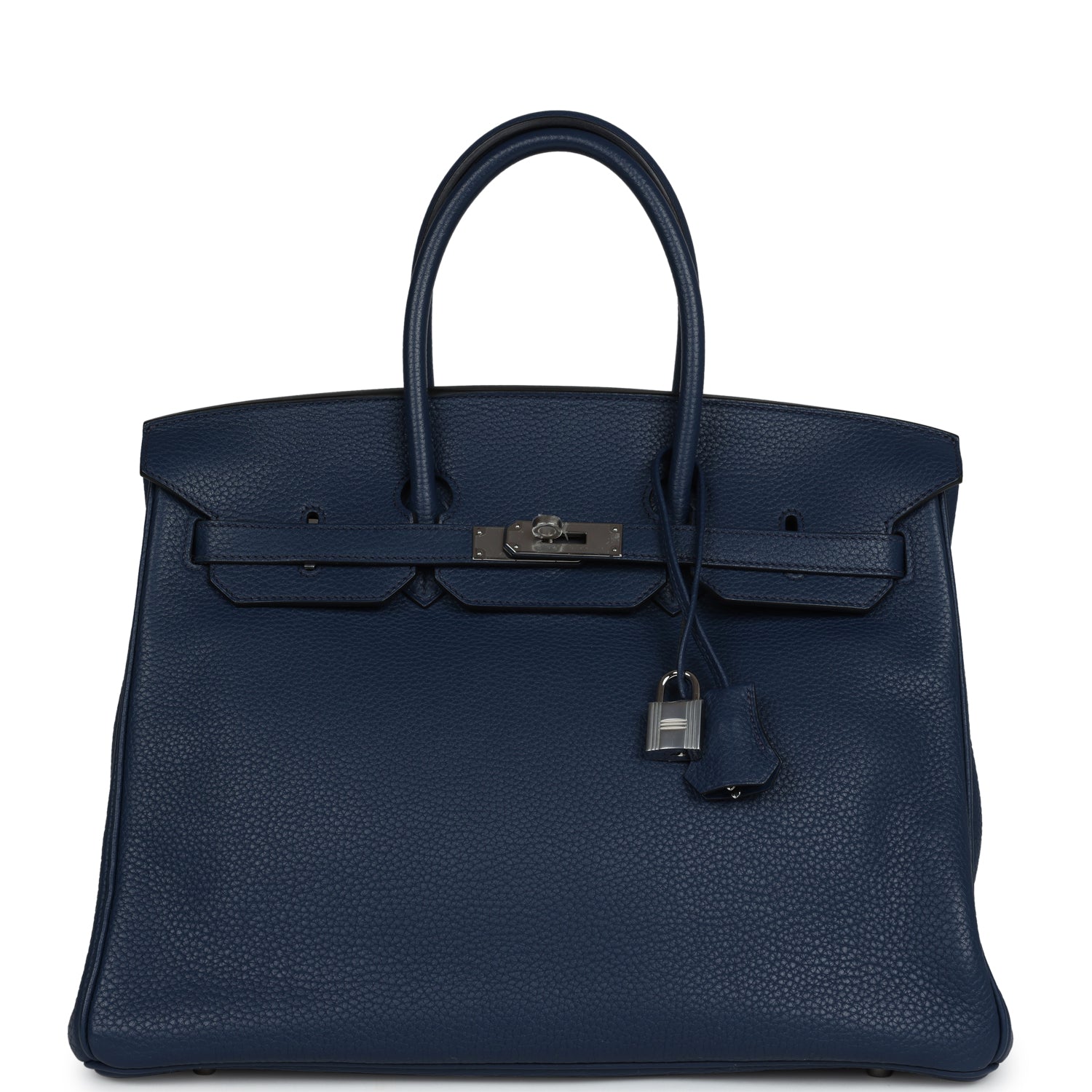 Сумка Hermes Birkin 35 Bleu de Malte Clemence Palladium Hardware 1 Сумка Hermes Birkin 35 Bleu de Malte Clemence Palladium Hardware