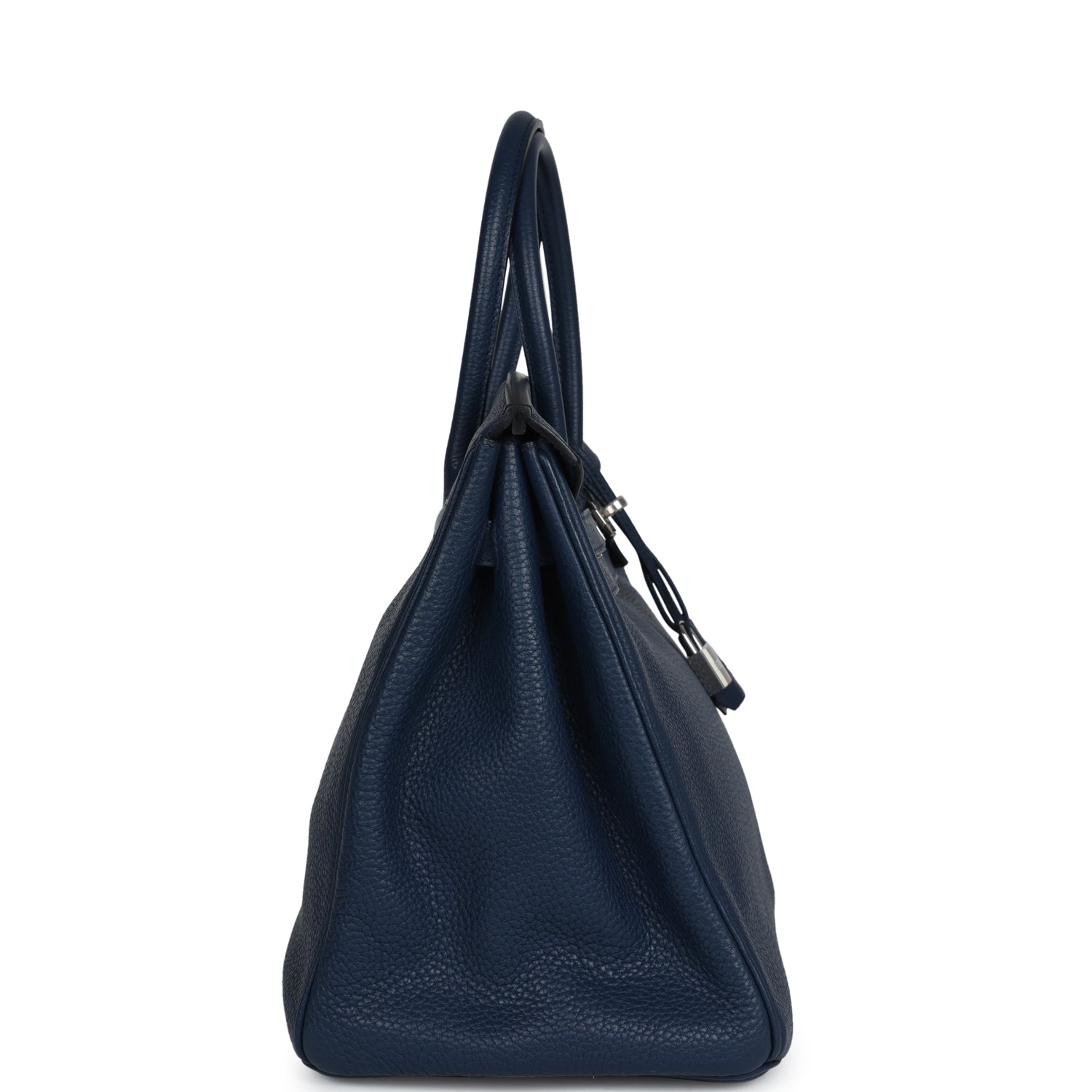 Сумка Hermes Birkin 35 Bleu de Malte Clemence Palladium Hardware 3 Сумка Hermes Birkin 35 Bleu de Malte Clemence Palladium Hardware
