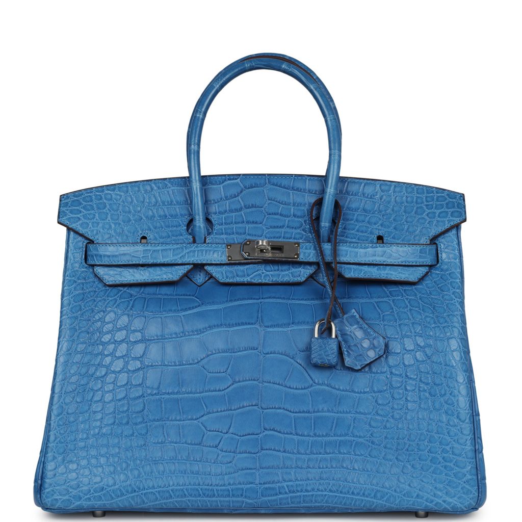 Сумка Hermes Birkin 35 Mykonos Matte Alligator Palladium Hardware