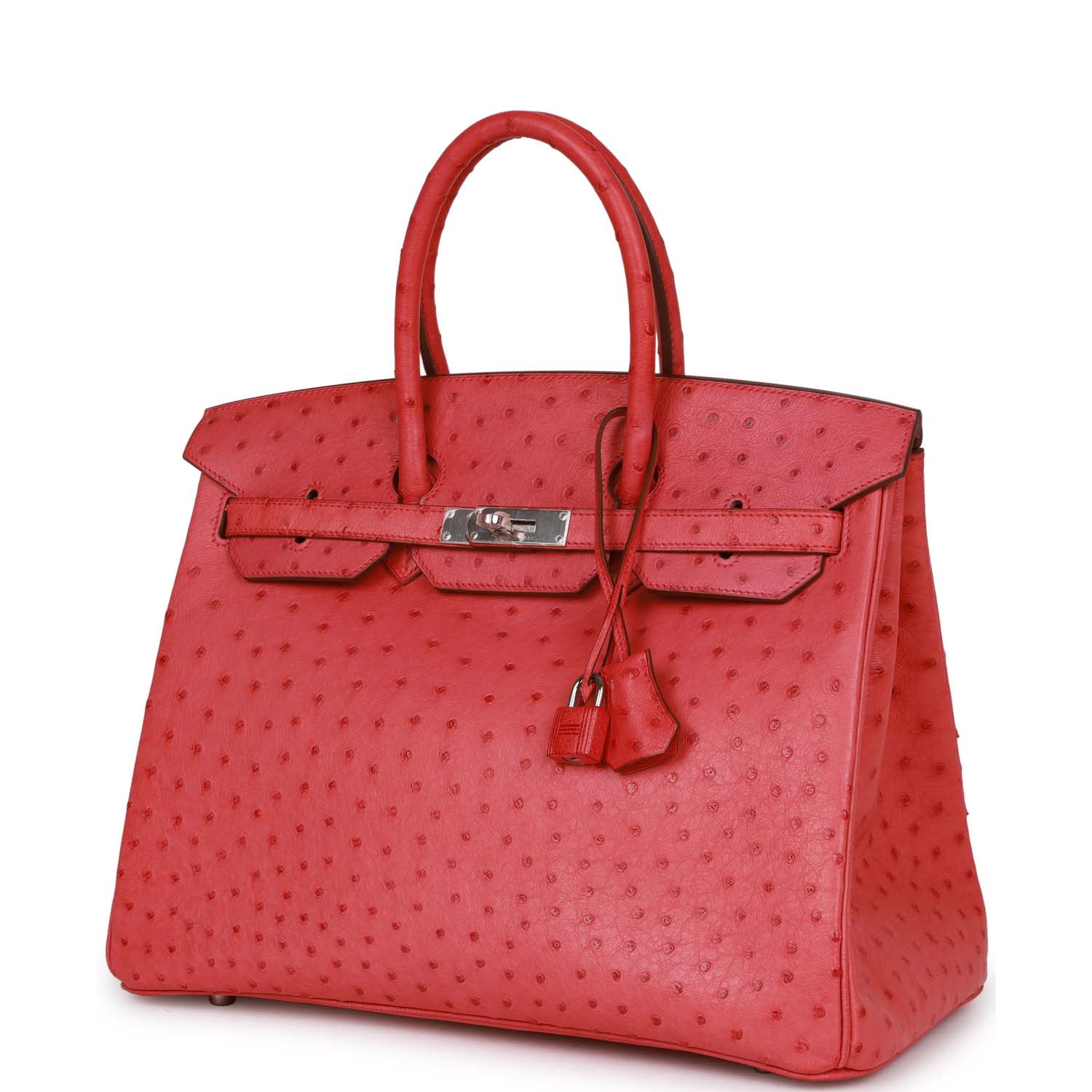 Сумка Hermes Birkin 35 Bougainvillea Ostrich Palladium Hardware 4 Сумка Hermes Birkin 35 Bougainvillea Ostrich Palladium Hardware