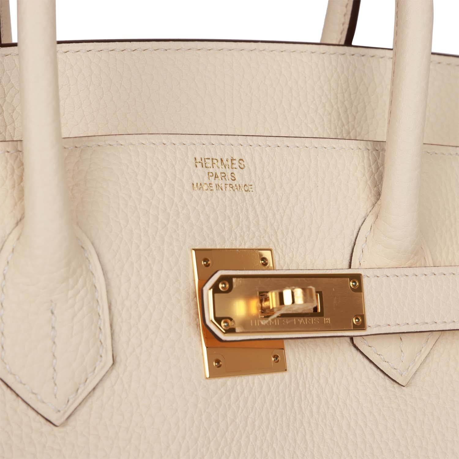 Сумка Hermes Birkin 35 Nata Clemence Gold Hardware 7 Сумка Hermes Birkin 35 Nata Clemence Gold Hardware