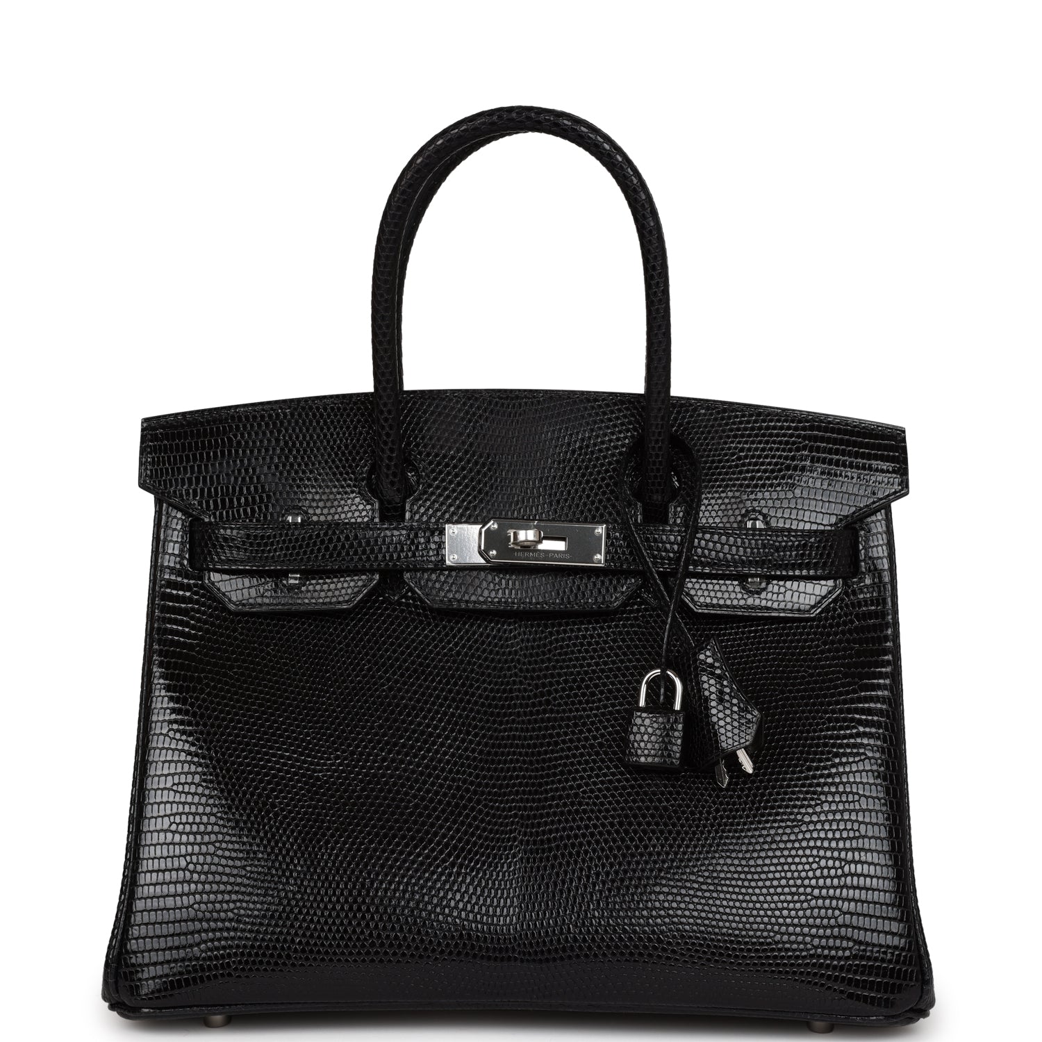 Сумка Hermes Birkin 30 Black Niloticus Lizard Palladium Hardware 1 Сумка Hermes Birkin 30 Black Niloticus Lizard Palladium Hardware
