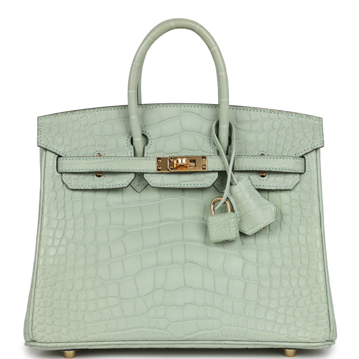 Сумка Hermes Birkin 25 Vert D'Eau Matte Alligator Gold Hardware 1 Сумка Hermes Birkin 25 Vert D'Eau Matte Alligator Gold Hardware
