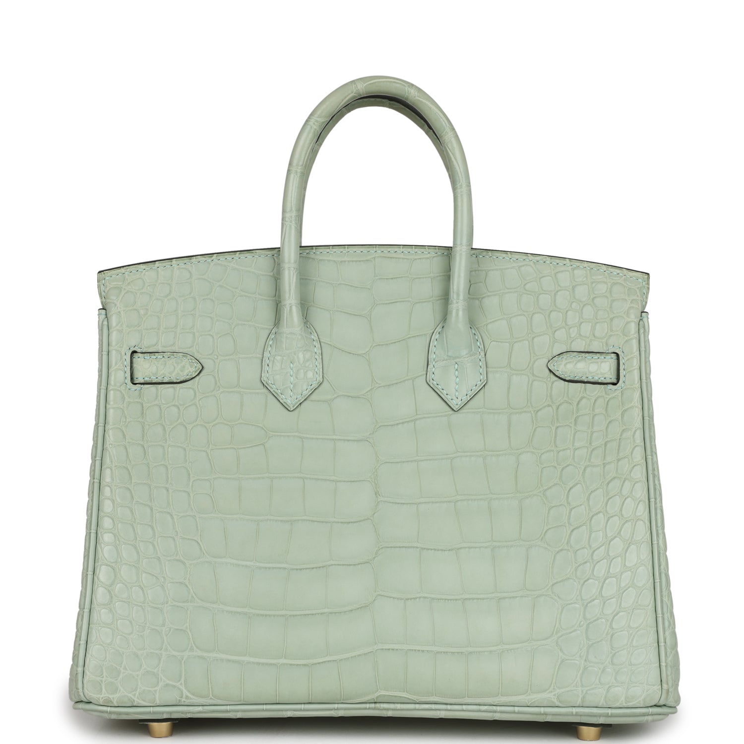Сумка Hermes Birkin 25 Vert D'Eau Matte Alligator Gold Hardware 4 Сумка Hermes Birkin 25 Vert D'Eau Matte Alligator Gold Hardware