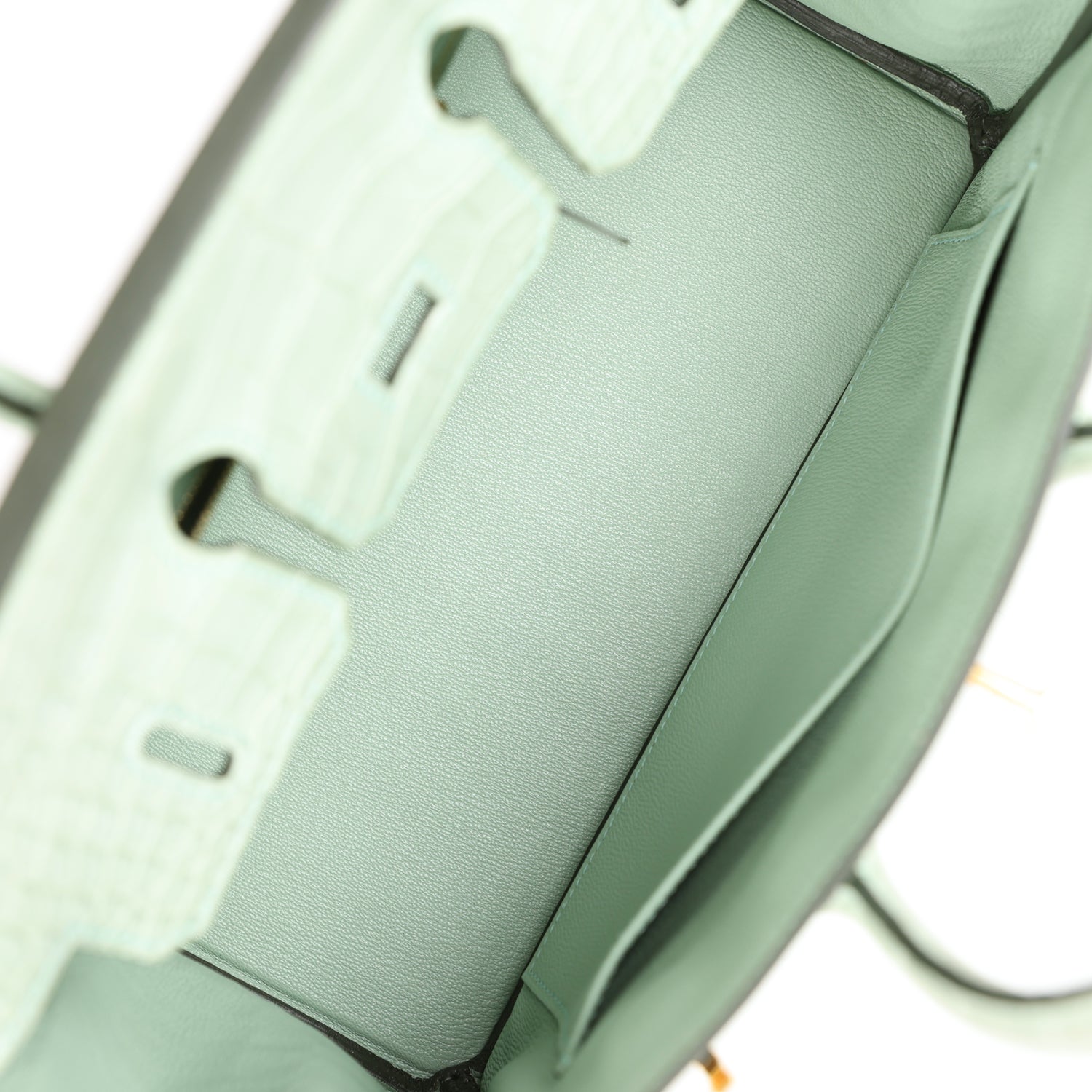Сумка Hermes Birkin 25 Vert D'Eau Matte Alligator Gold Hardware 8 Сумка Hermes Birkin 25 Vert D'Eau Matte Alligator Gold Hardware