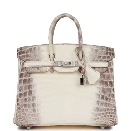 Сумка Hermes Birkin 25 Himalaya Niloticus Crocodile Diamond Encrusted Hardware