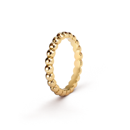 Серьги-кольца Perlée perles d'or, маленькая модель Желтое золото 18 карат