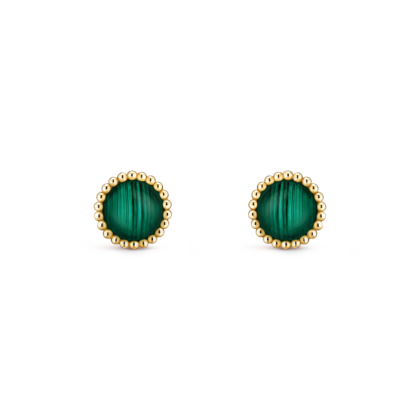 Серьги Perlée Couleurs Желтое золото 18 карат, Малахит