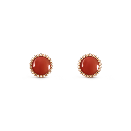 Серьги Perlée Couleurs Розовое золото 18 карат, Сердолик