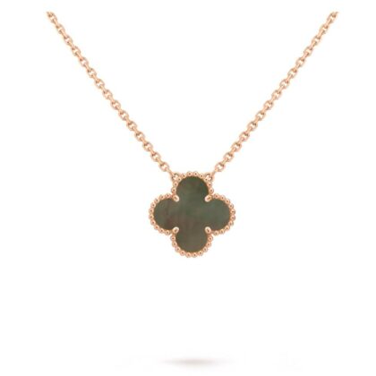 Подвеска Van Cleef & Arpels Anhänger Vintage Alhambra Розовое золото, Серый перламутр